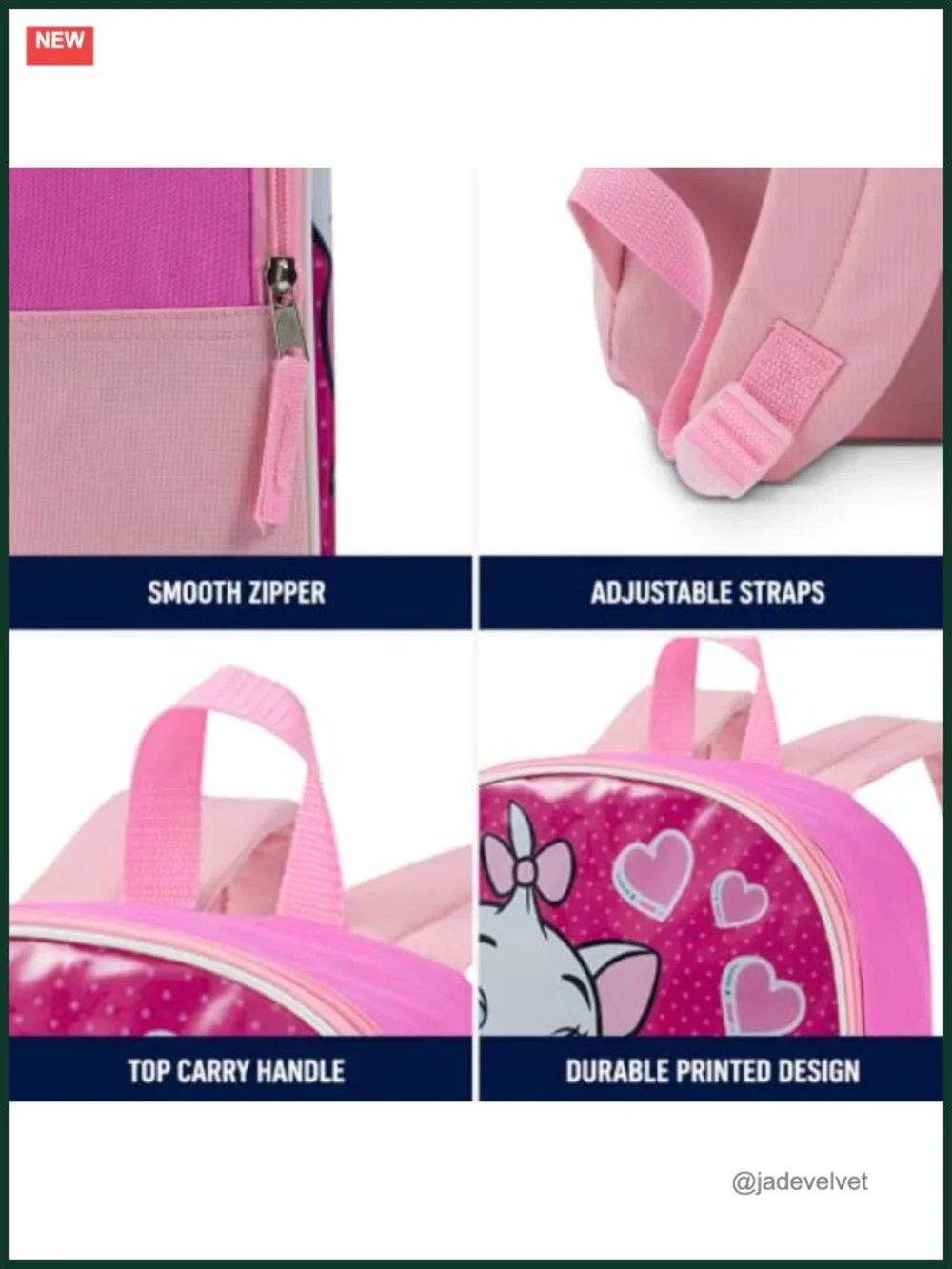 Kids Backpack with Padded Straps & Zip Compartment - 15 Inch